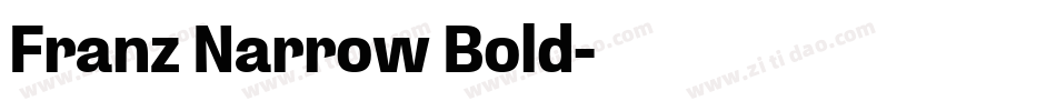Franz Narrow Bold字体转换